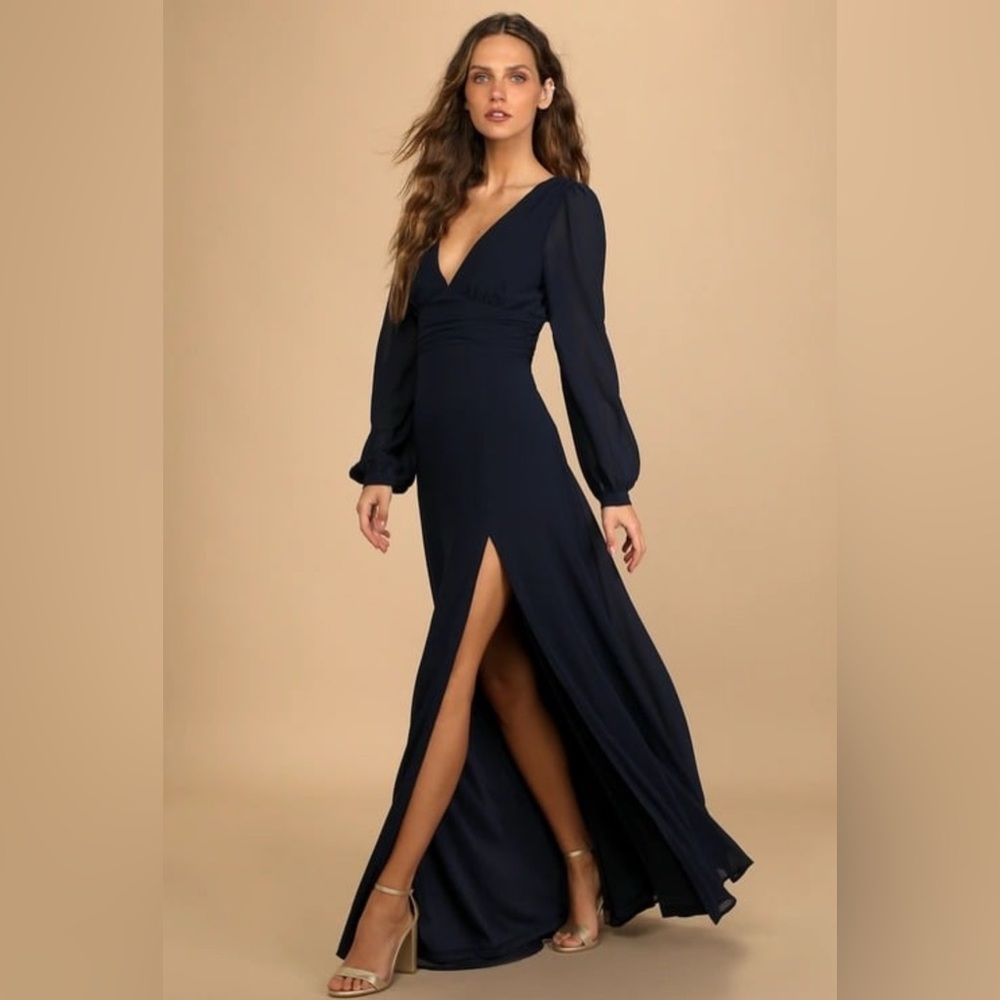 Lulus Love You So Navy Dress NWOTs